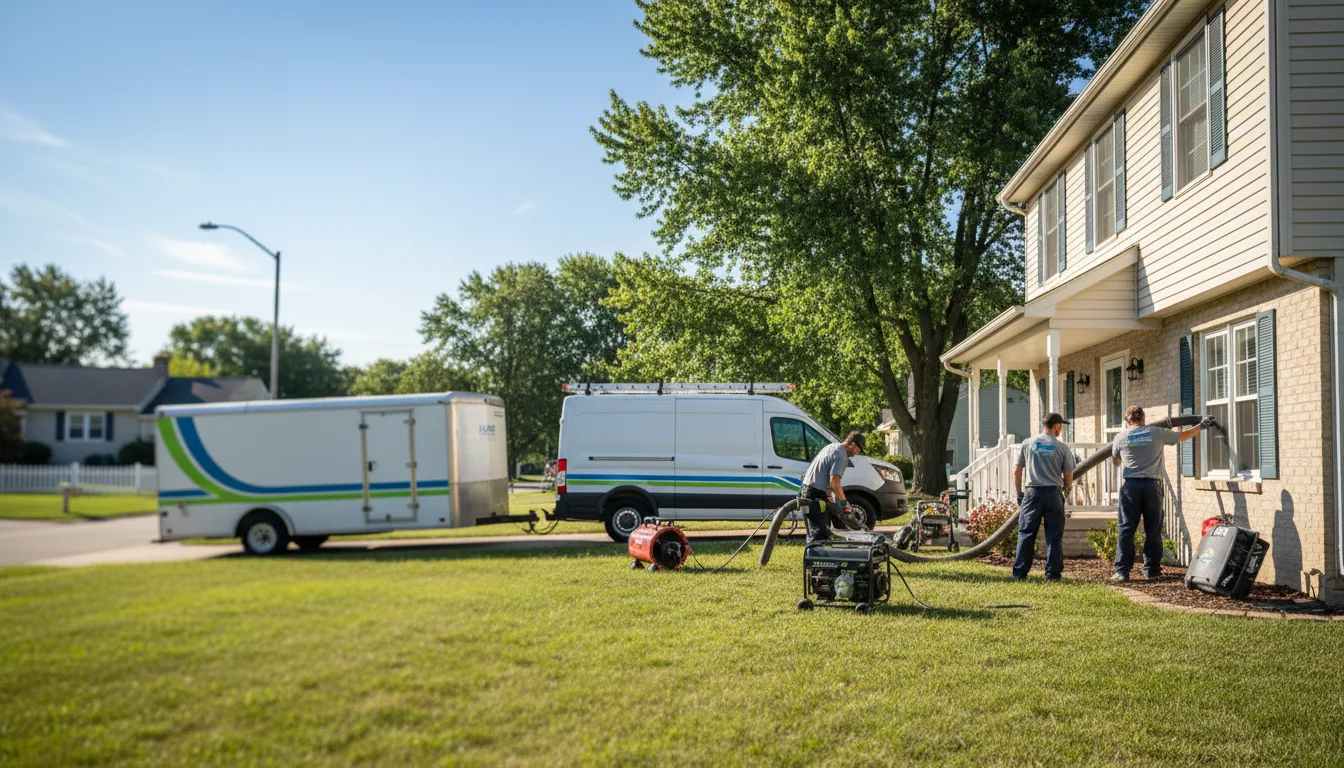 Flooded Basement Restoration And Cleanup With Repair in Hume, IL near me